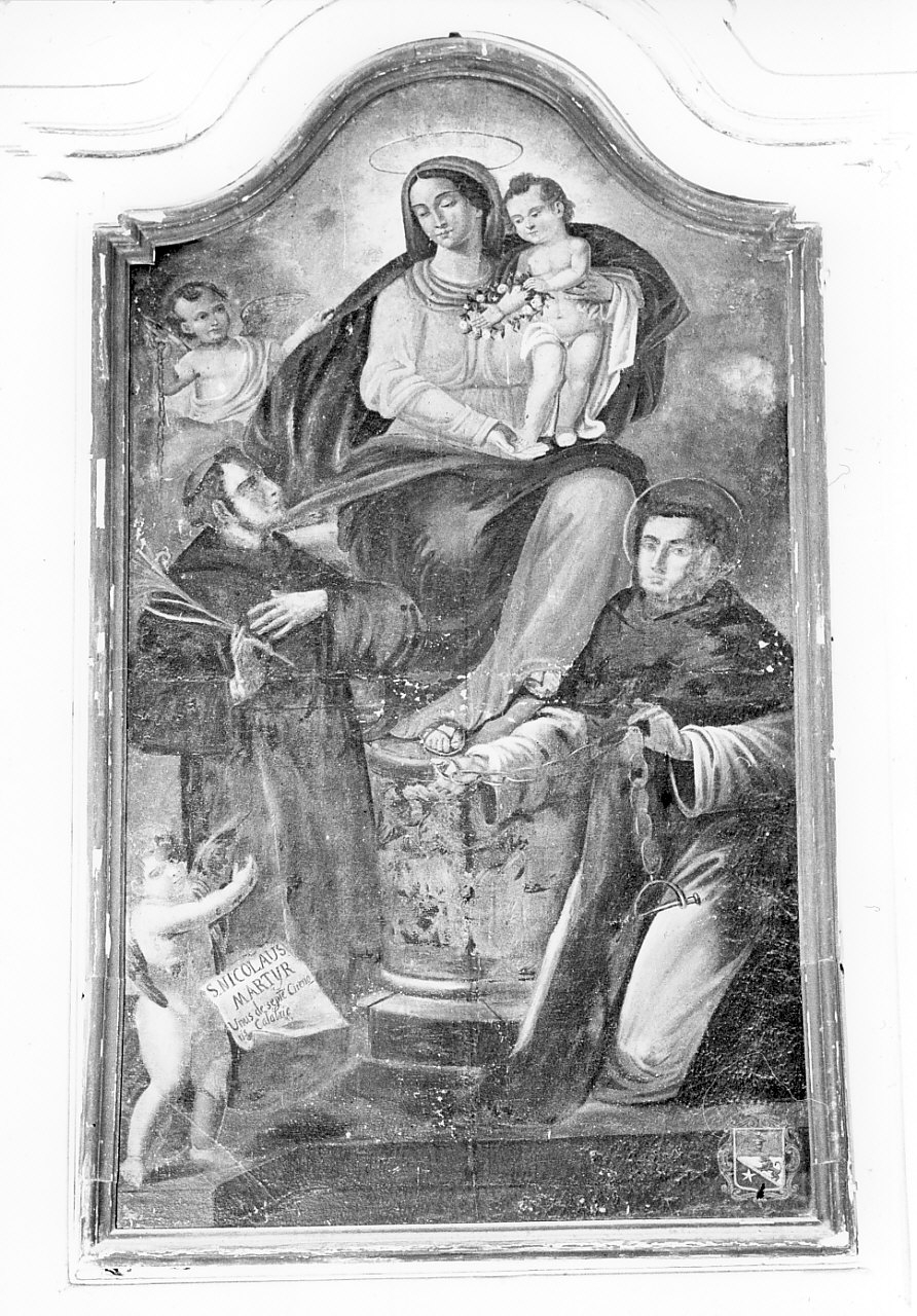 Madonna con Bambino e Santi (dipinto) - ambito calabrese (sec. XVIII)