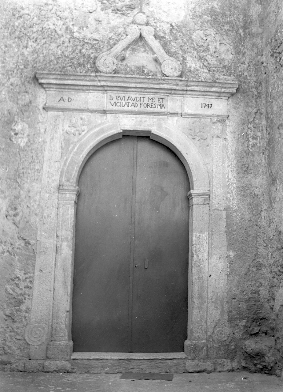 portale, opera isolata - bottega calabrese (sec. XVIII)