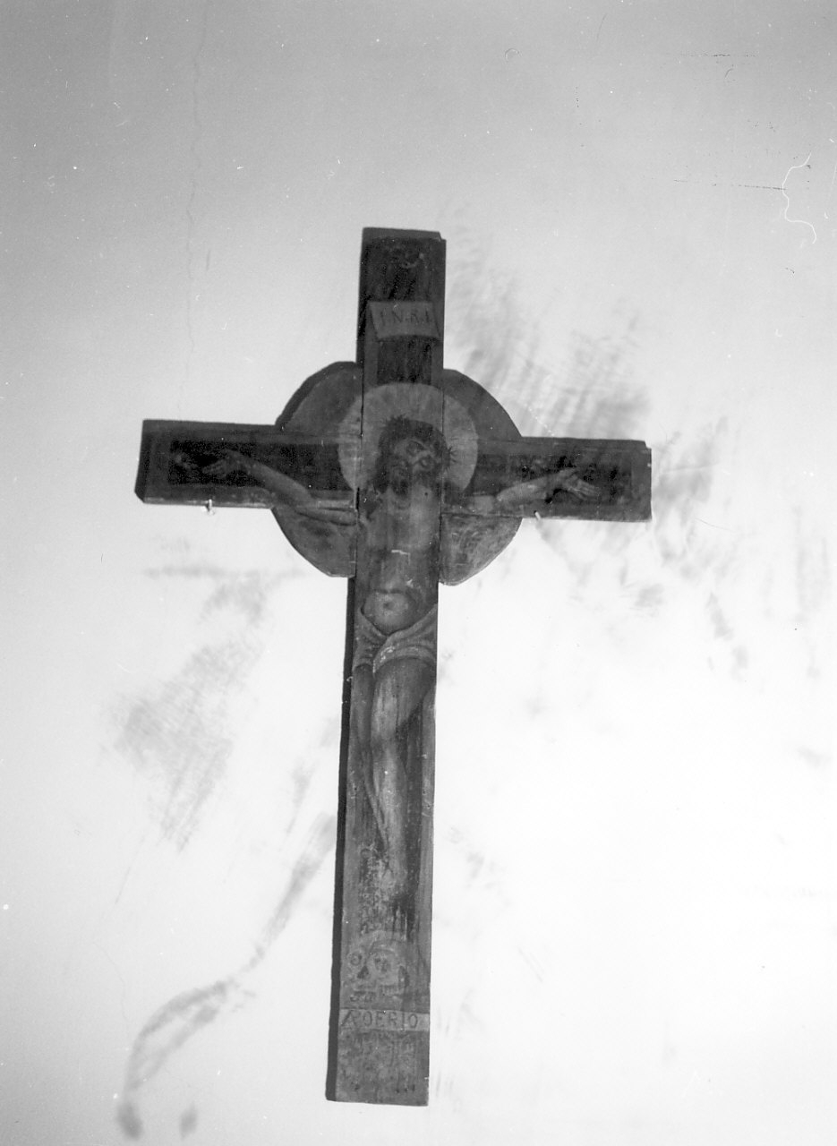 Cristo crocifisso (dipinto, opera isolata) - bottega calabrese (sec. XIX)