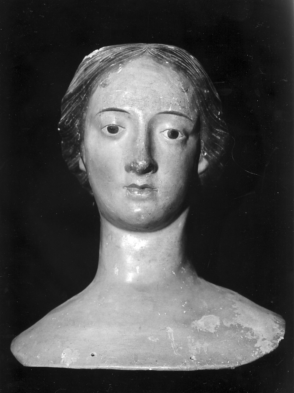 Santa (statua, frammento) - bottega Italia meridionale (sec. XVII, sec. XVIII)