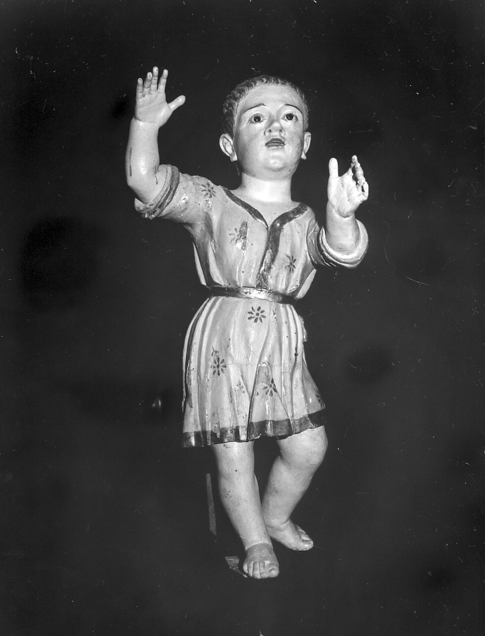 fanciullo (statua, elemento d'insieme) - bottega Italia meridionale (sec. XVIII)