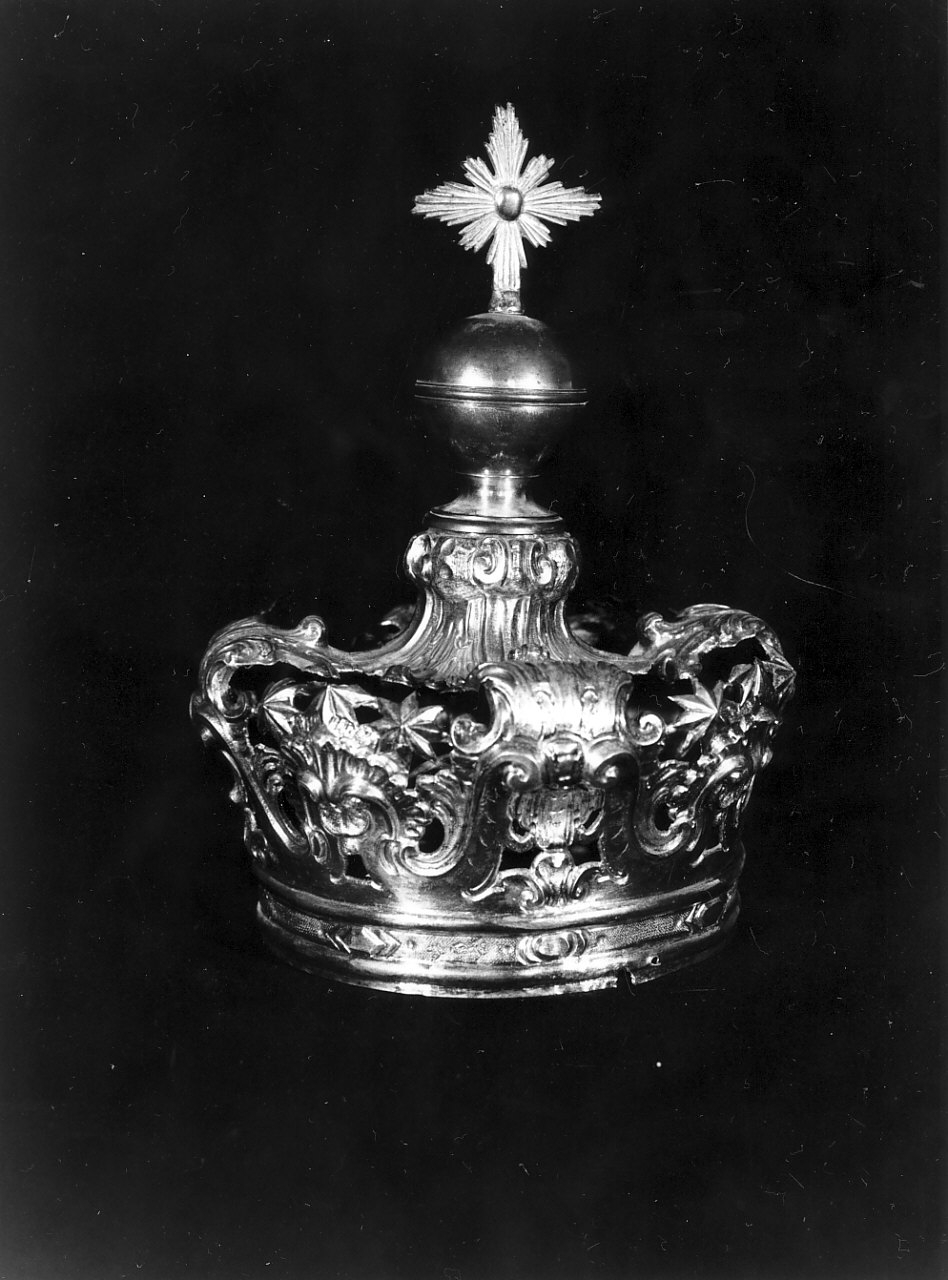 corona di immagine sacra, opera isolata - bottega Italia meridionale (sec. XX)