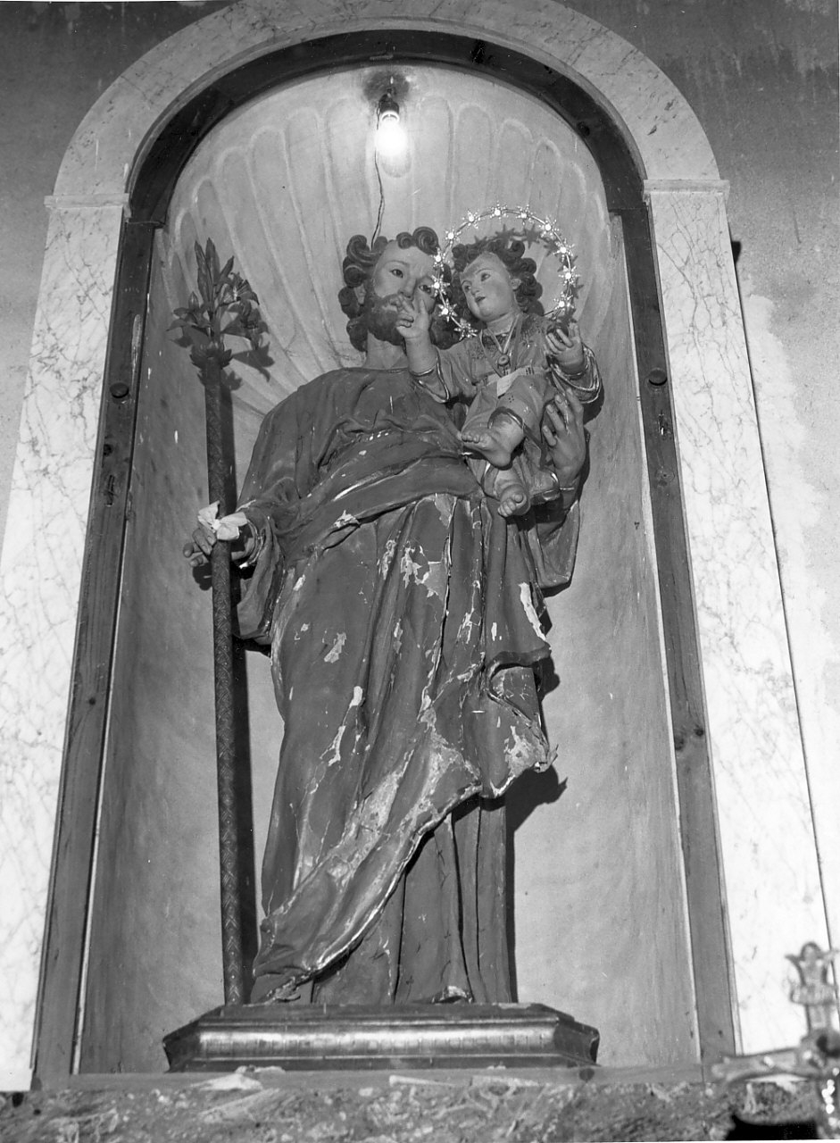 San Giuseppe e Gesù Bambino (statua, opera isolata) - bottega Italia meridionale (sec. XIX)