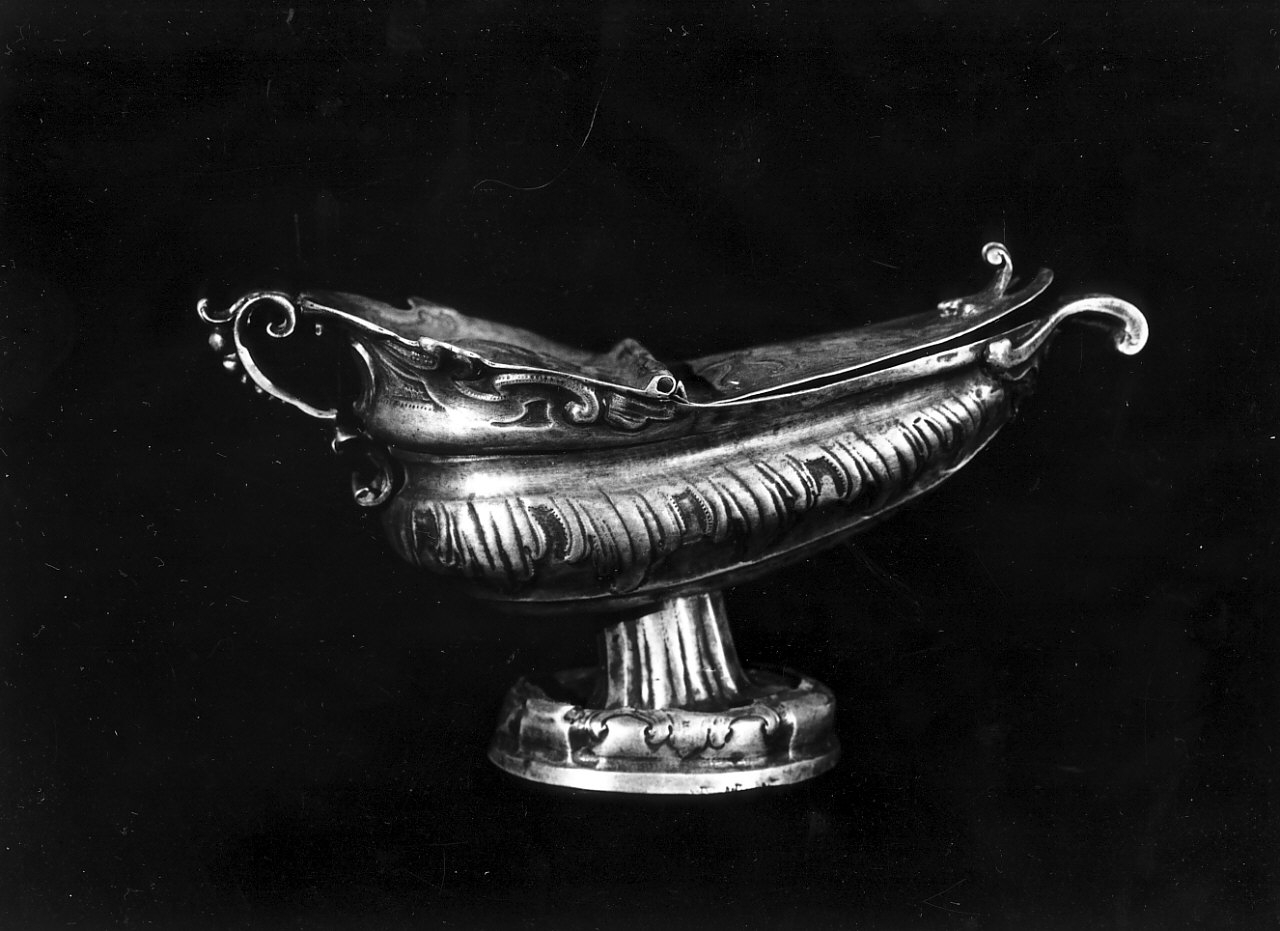 navicella portaincenso, opera isolata - bottega Italia meridionale (sec. XVIII)