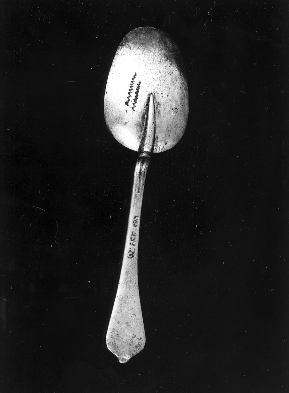 cucchiaio per incenso, opera isolata - bottega Italia meridionale (sec. XVII)