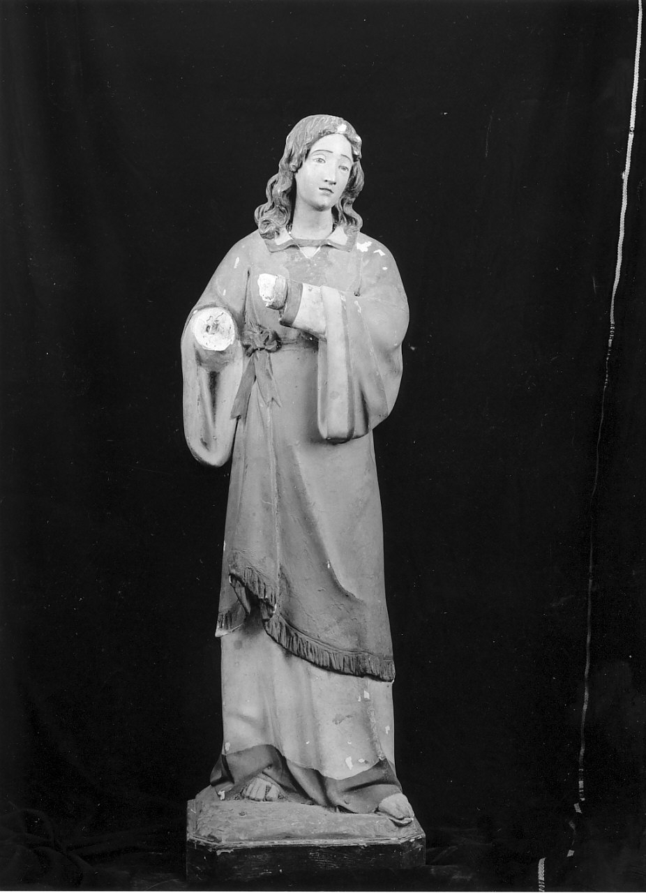 angelo (statua, opera isolata) - bottega calabrese (seconda metà sec. XIX)