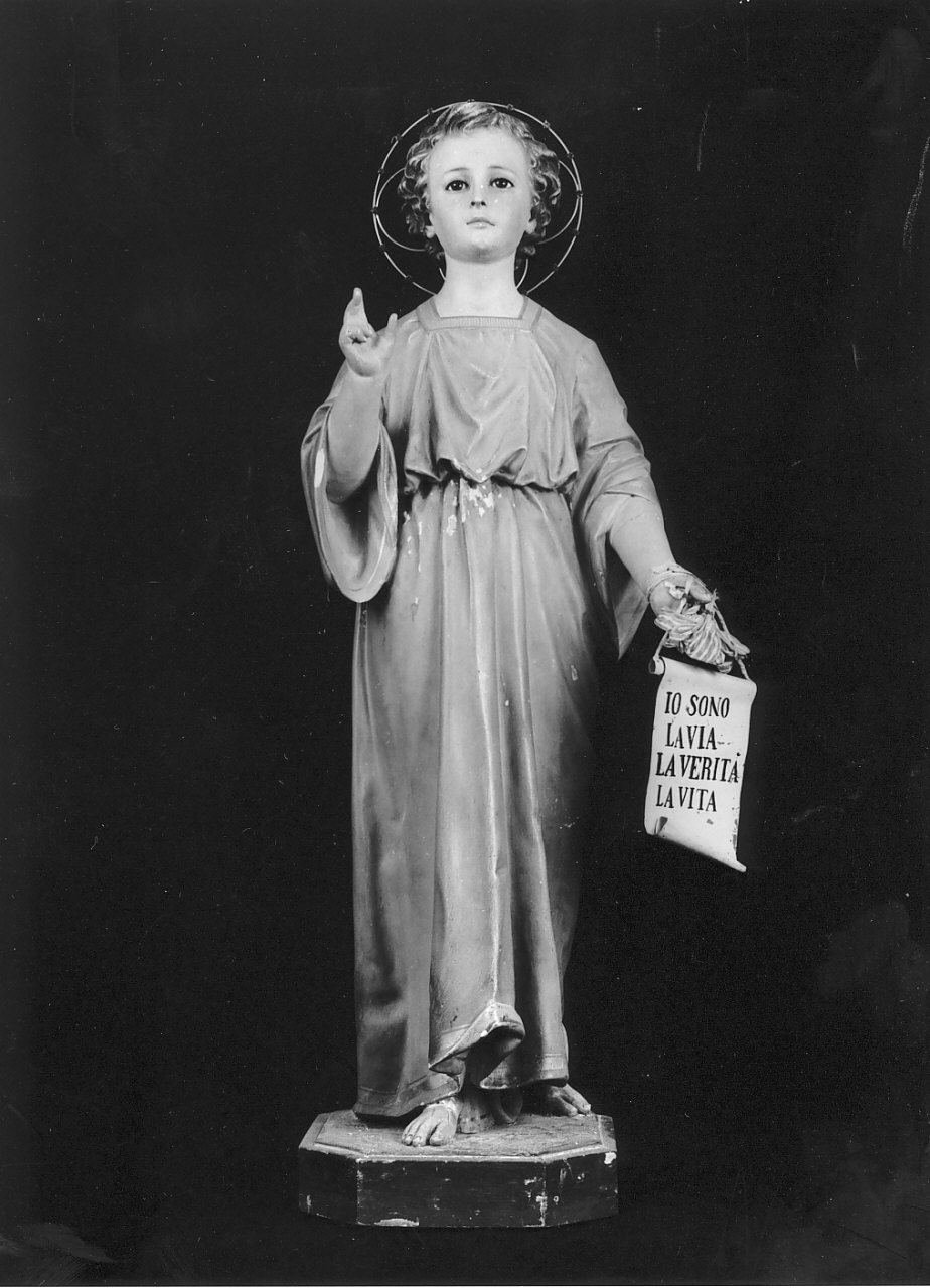 Gesù Bambino (statua, opera isolata) - bottega calabrese (primo quarto sec. XX)