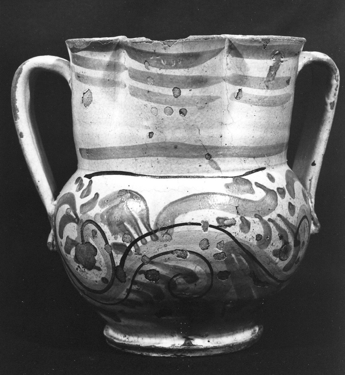 vaso, opera isolata - bottega calabrese (sec. XVIII)