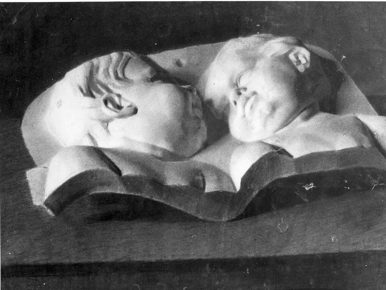 Studio di due teste di bimbi (dipinto, opera isolata) di Cordaro Gregorio (sec. XIX)