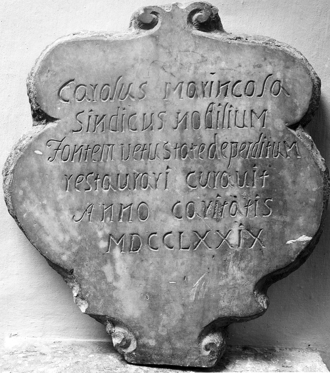 lastra, opera isolata - bottega Italia meridionale (sec. XVIII)