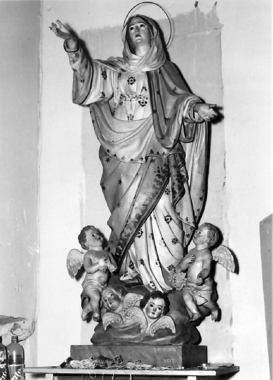 Madonna Assunta (statua, opera isolata) di Malecore Giuseppe (sec. XX)