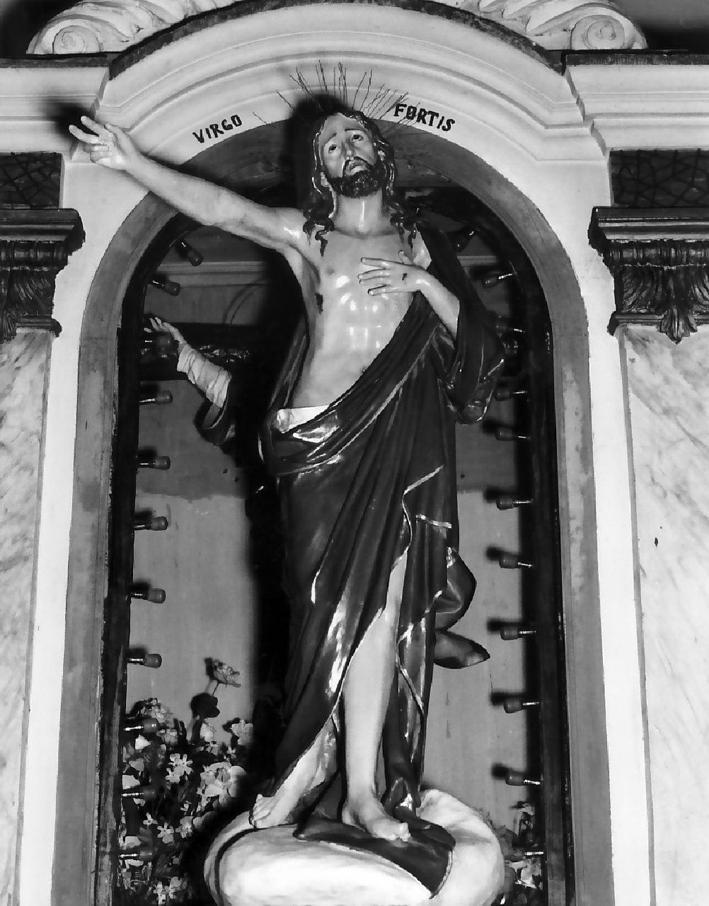 Cristo risorto (statua, opera isolata) - bottega Italia meridionale (sec. XIX)