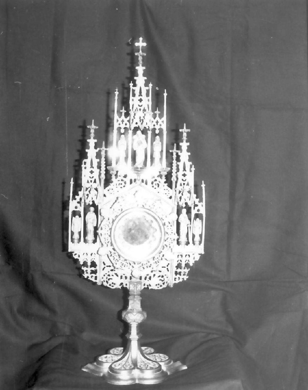 ostensorio, opera isolata - bottega Italia meridionale (fine/inizio secc. XIX/ XX)