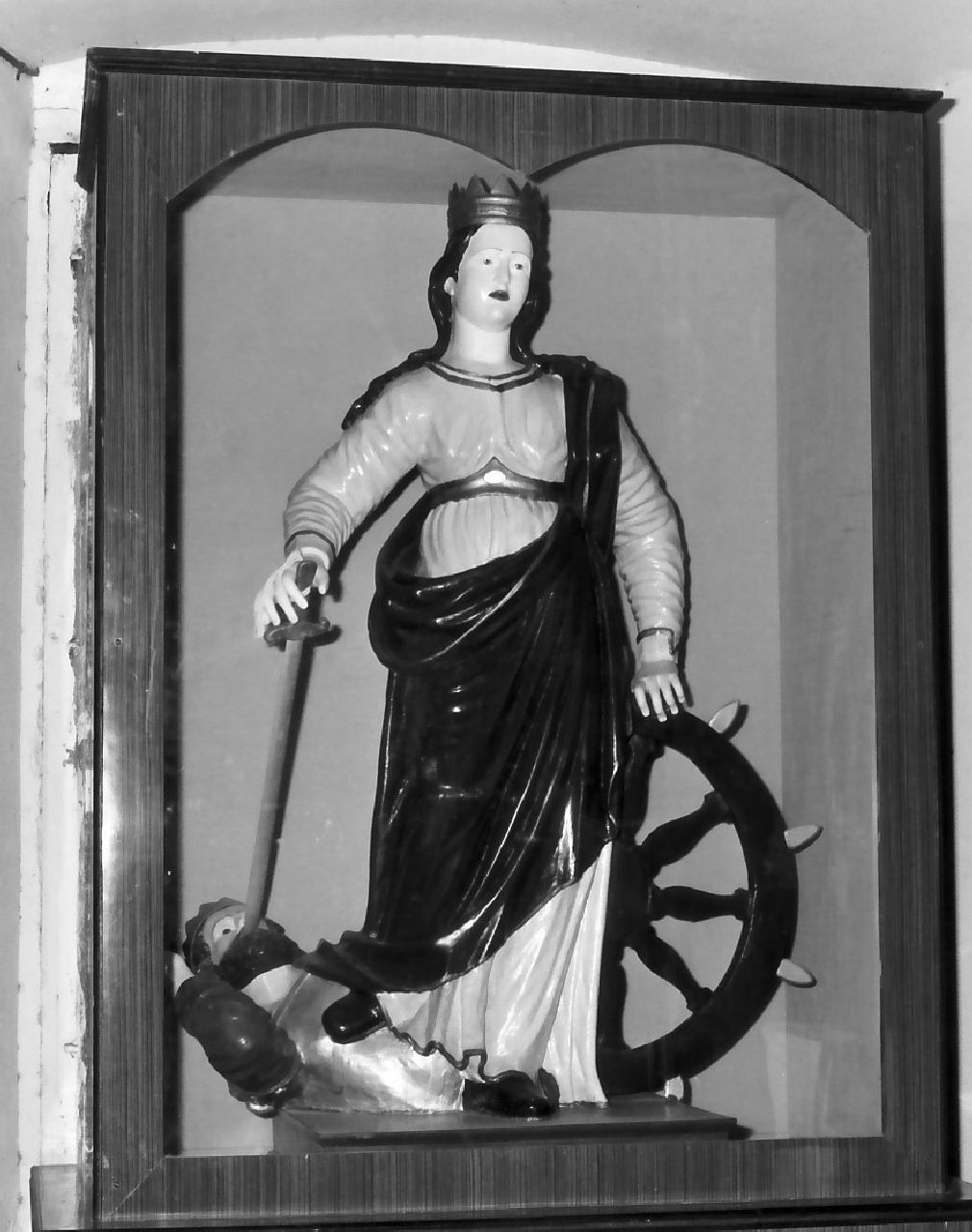 Santa Caterina d'Alessandria (statua, opera isolata) - bottega Italia meridionale (sec. XIX)