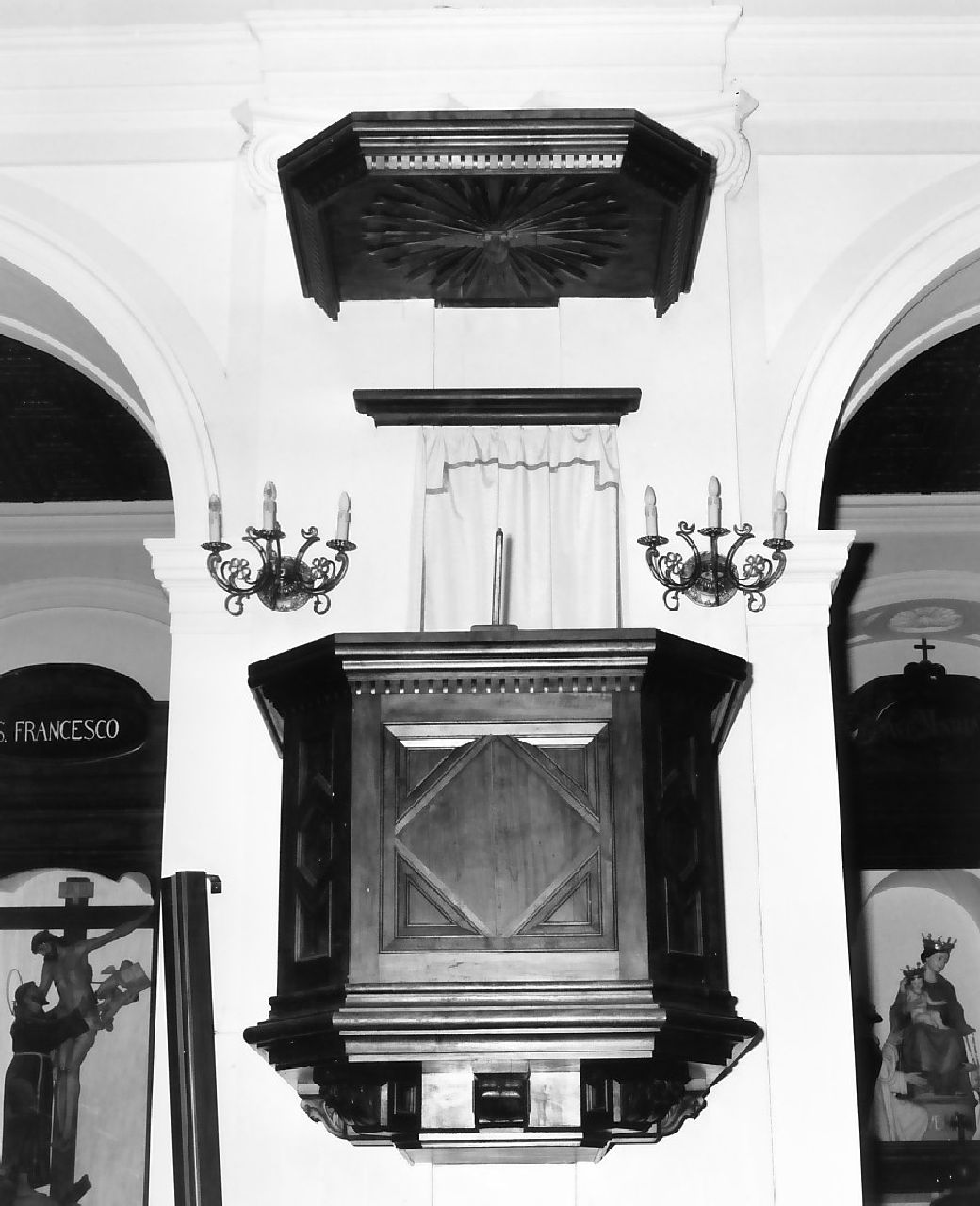 pulpito, opera isolata - bottega Italia meridionale (fine/inizio secc. XIX/ XX)