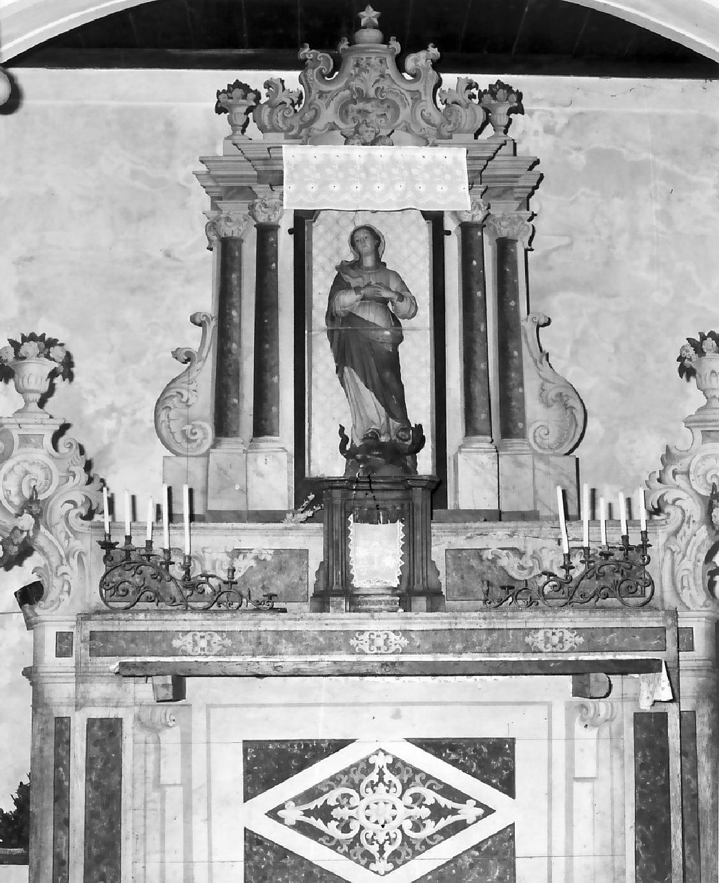 altare, opera isolata - bottega Italia meridionale (fine/inizio secc. XVIII/ XIX)