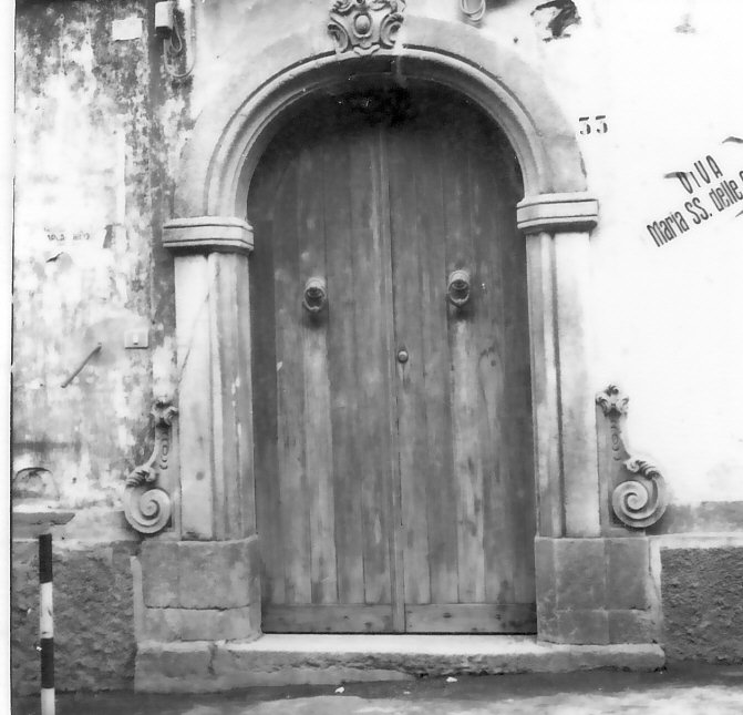 portale, opera isolata - bottega Italia meridionale (fine sec. XVIII)