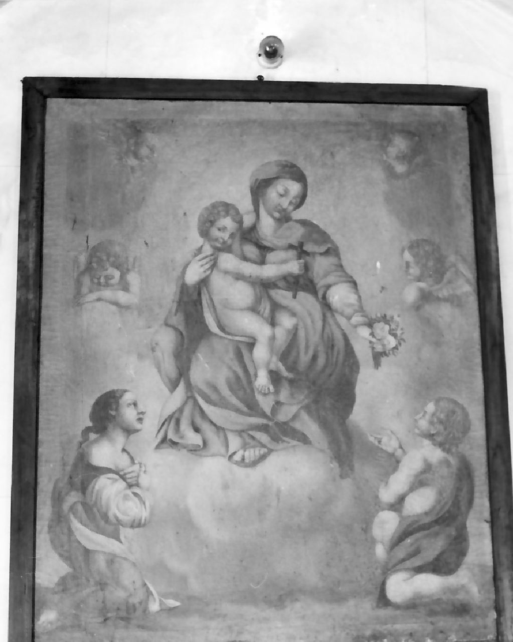 Madonna con Bambino (dipinto, opera isolata) - ambito calabrese (sec. XIX)