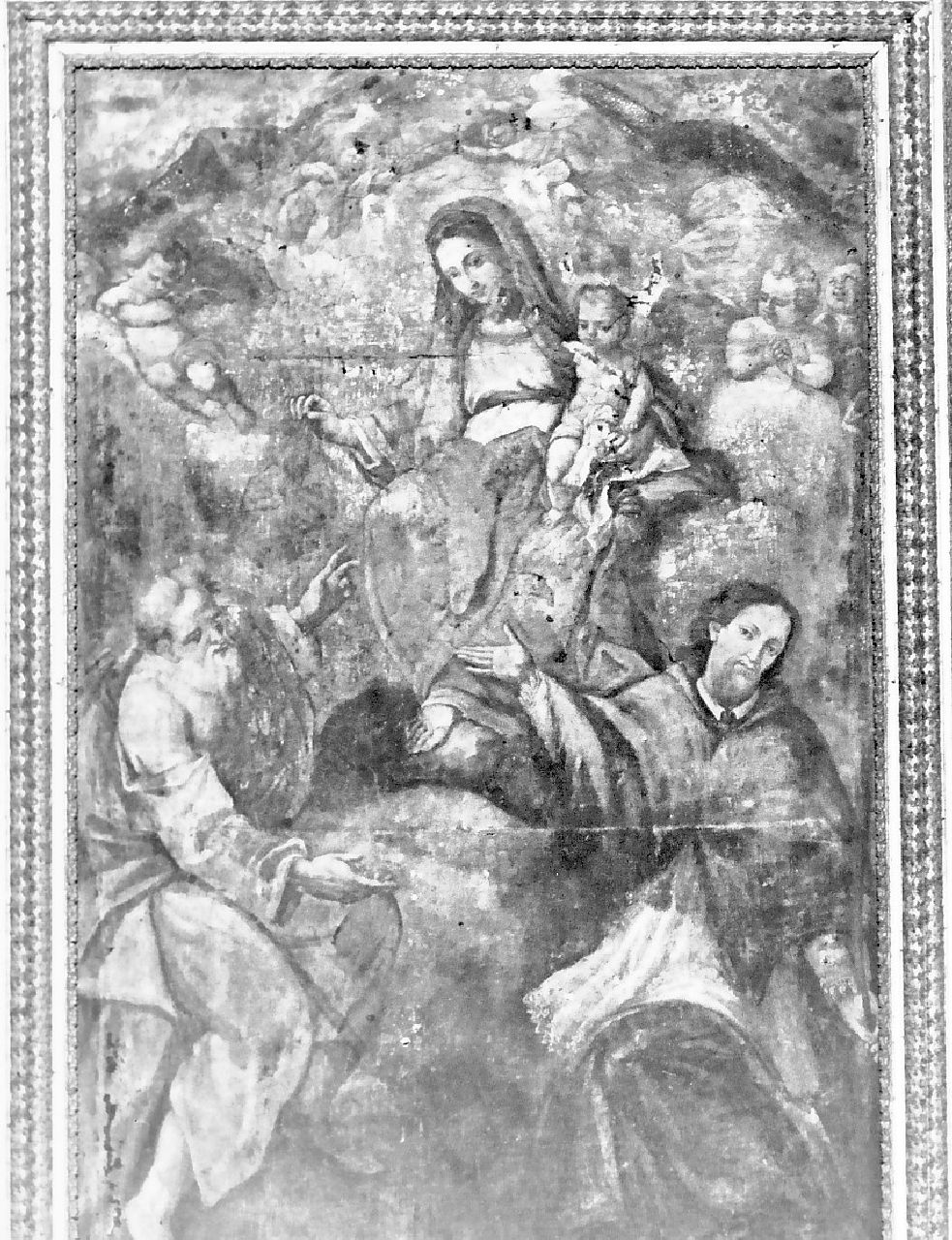Madonna con Bambino e Santi (dipinto, opera isolata) - ambito calabrese (sec. XVIII)