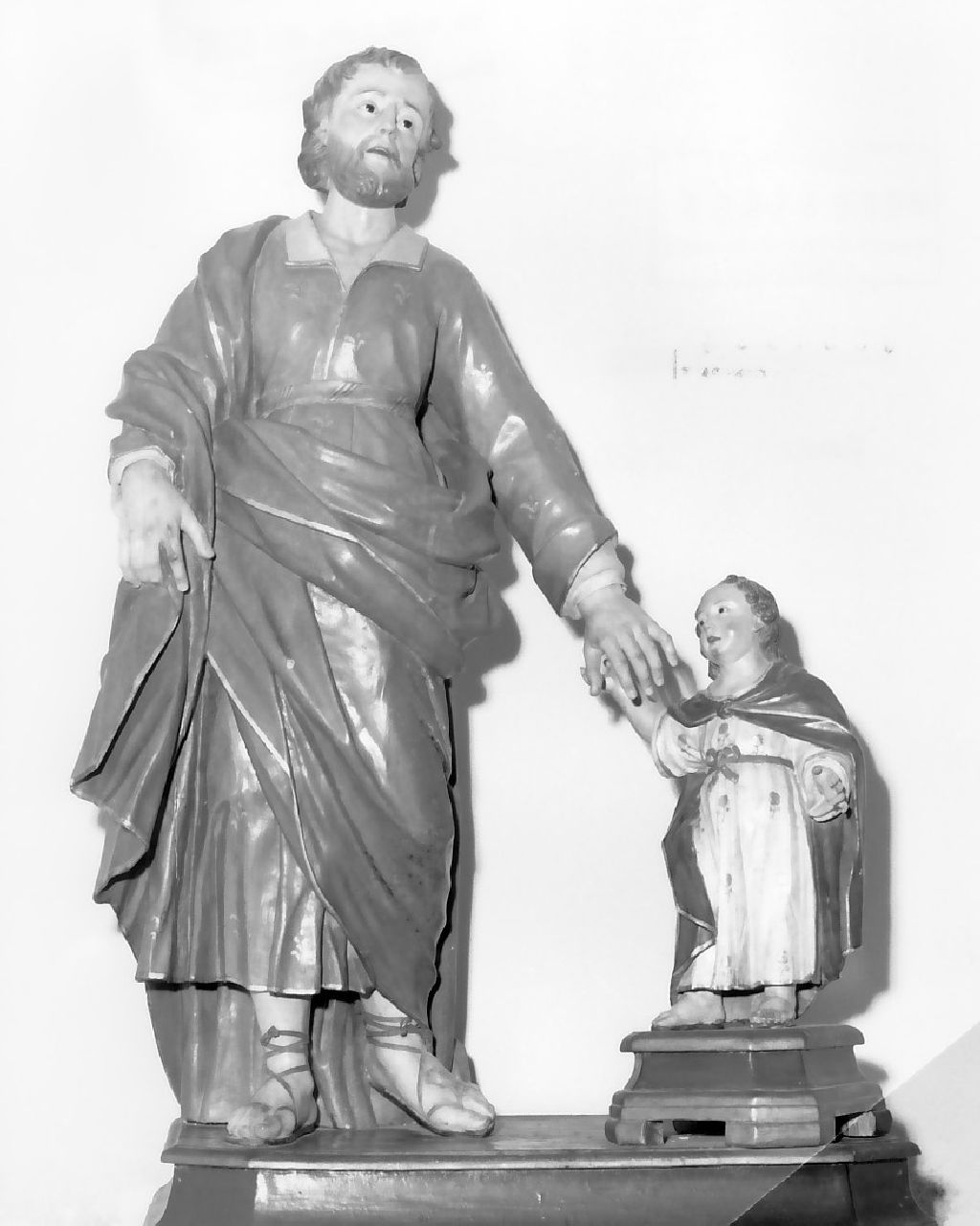 San Giuseppe e Gesù Bambino (statua, opera isolata) - bottega calabrese (sec. XIX)