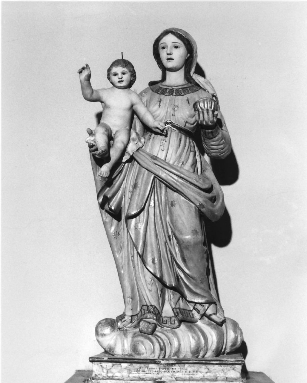 Madonna con Bambino (statua, opera isolata) - bottega calabrese (sec. XIX)