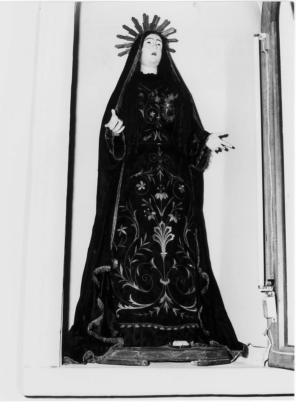 Madonna Addolorata (manichino, opera isolata) - bottega Italia meridionale (sec. XIX)