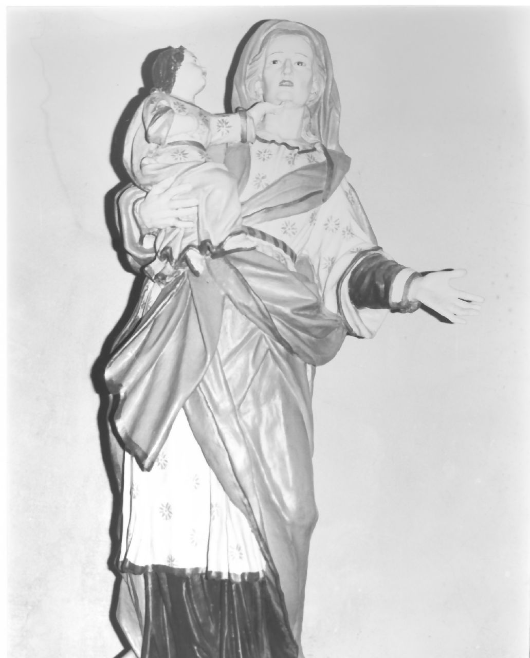 Maria Vergine bambina e Sant'Anna (statua) - bottega calabrese (fine/inizio secc. XVIII/ XIX)