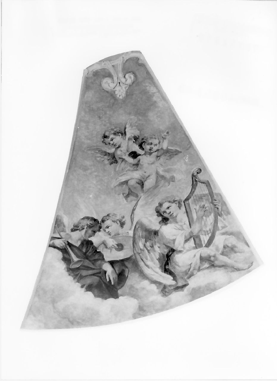 angeli musicanti (dipinto, elemento d'insieme) di Grillo Domenico (seconda metà sec. XIX)