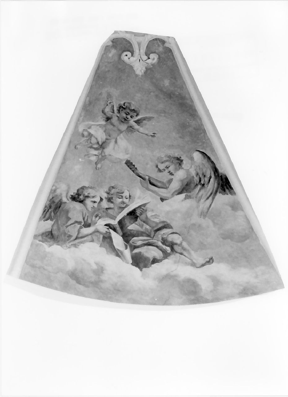 angeli musicanti (dipinto, elemento d'insieme) di Grillo Domenico (seconda metà sec. XIX)
