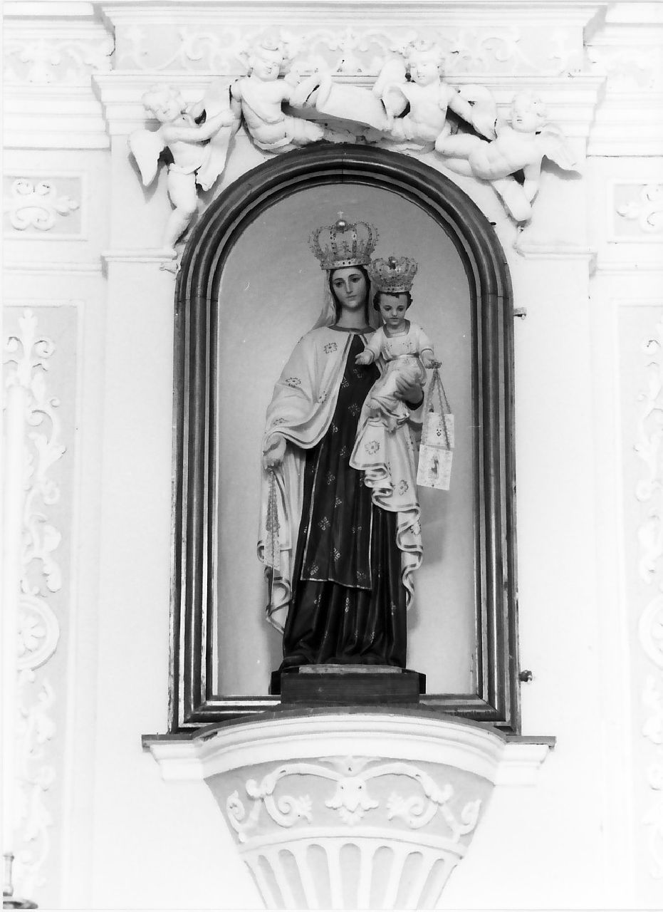 Madonna del Carmelo (statua processionale, opera isolata) - bottega Italia meridionale (sec. XIX)