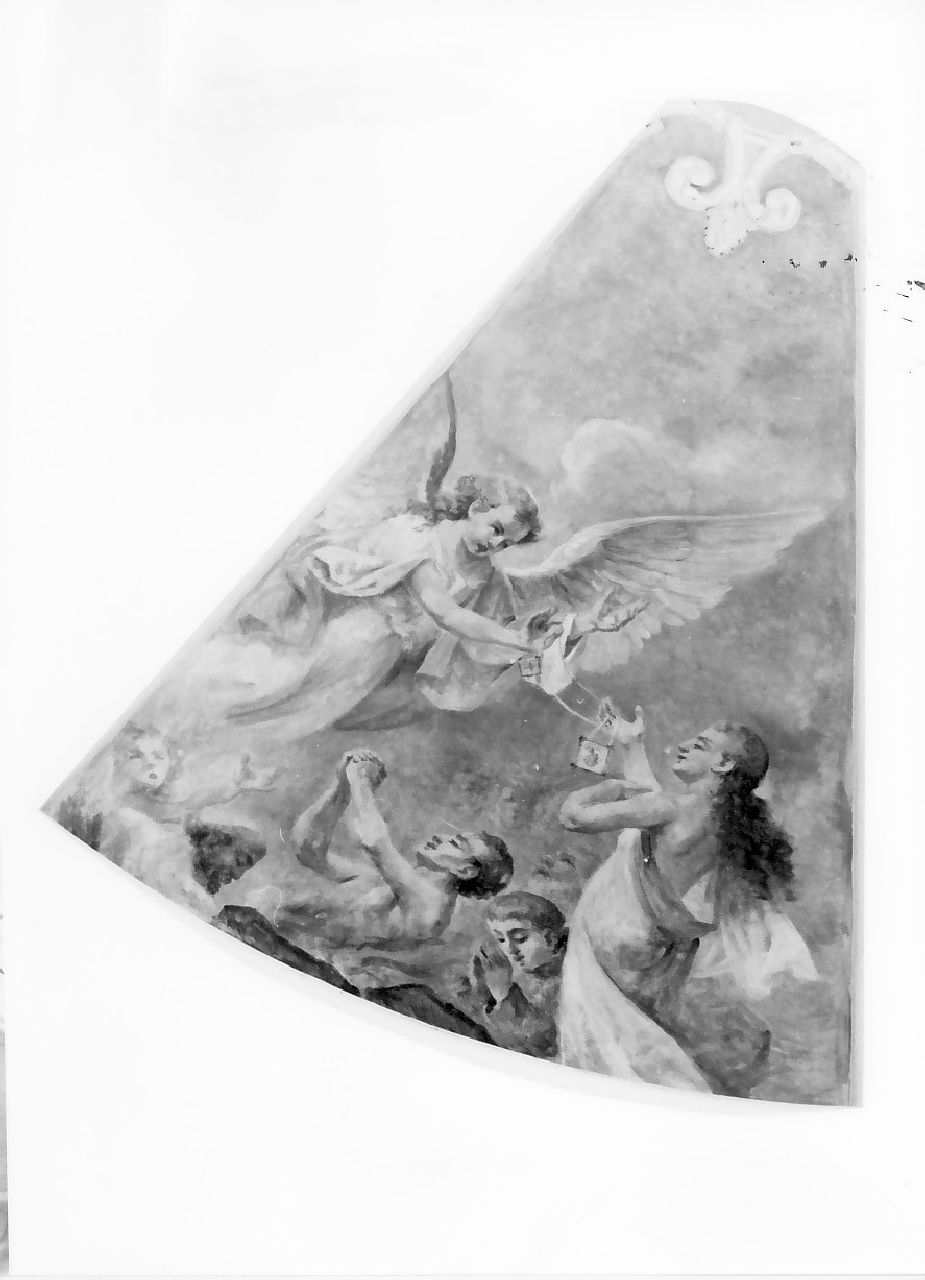 angelo (dipinto, elemento d'insieme) di Grillo Domenico (seconda metà sec. XIX)