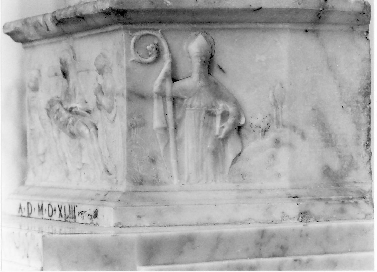 decorazione plastica, elemento d'insieme di Mazzolo Giovan Battista (sec. XVI)