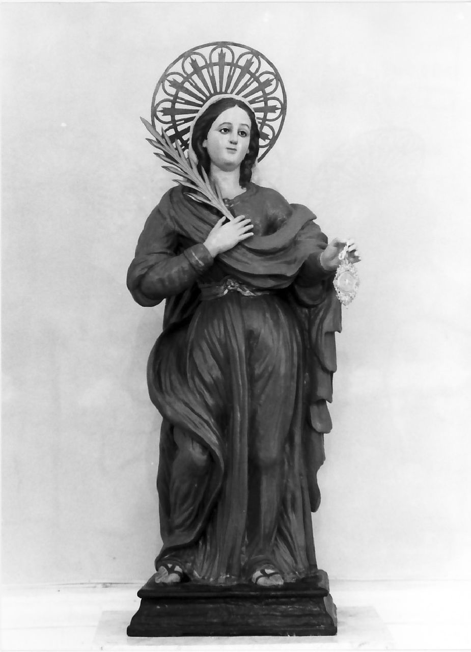 Santa Lucia (statua, opera isolata) - bottega calabrese (metà sec. XIX)