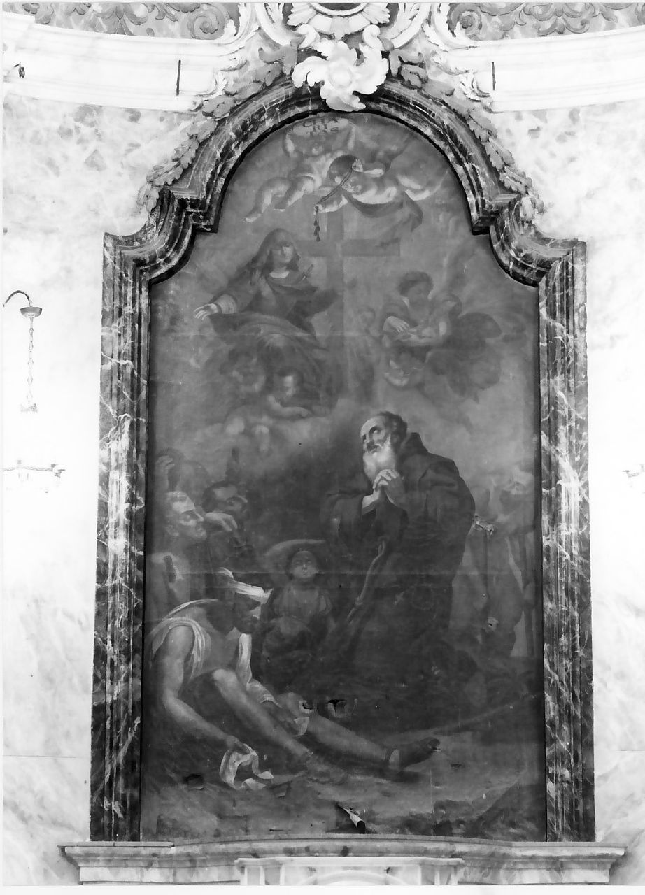San Francesco di Paola (dipinto, opera isolata) di Davoli (fine sec. XVIII)