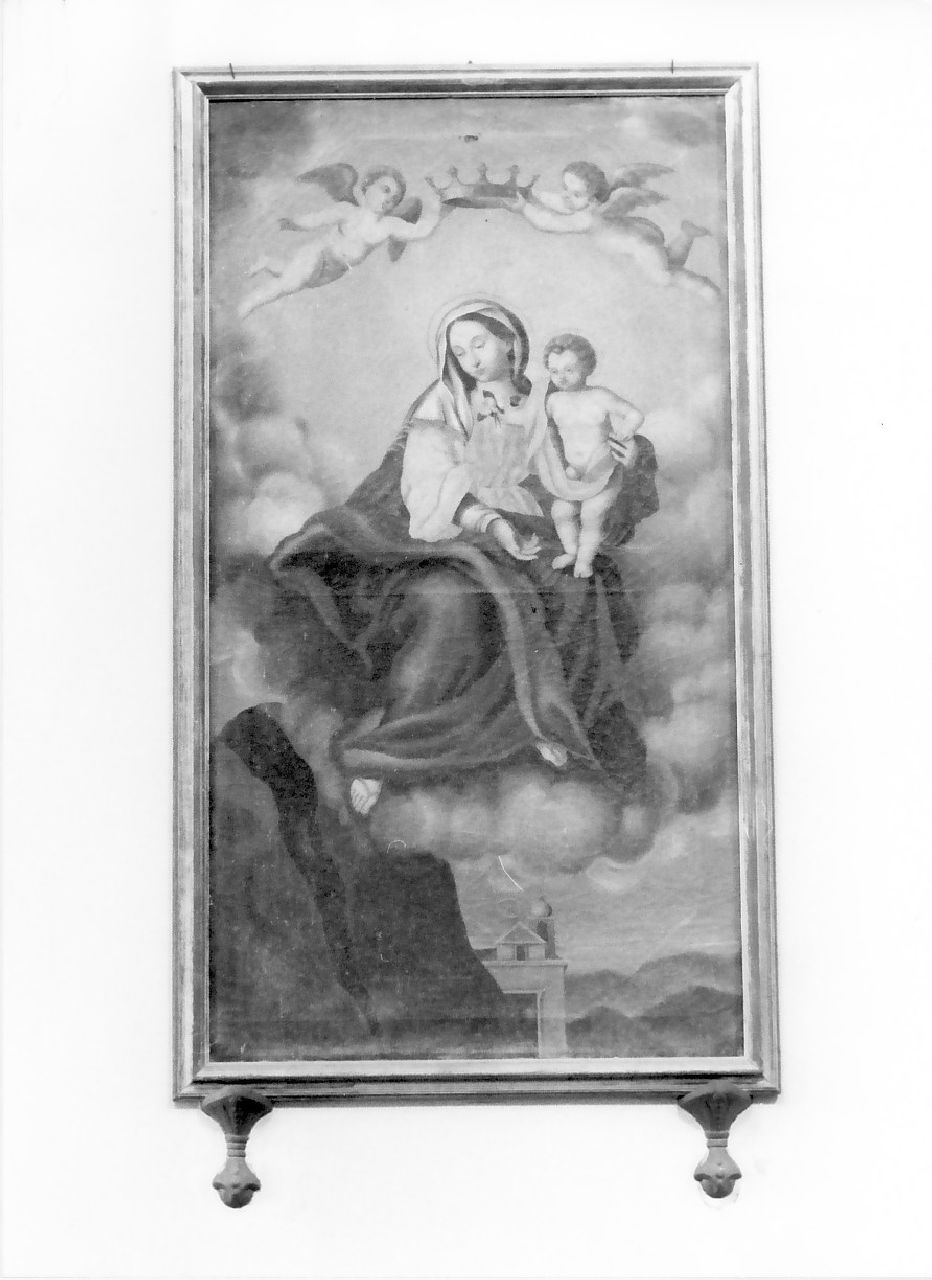 Madonna in gloria (dipinto, opera isolata) - ambito Italia meridionale (fine sec. XIX)