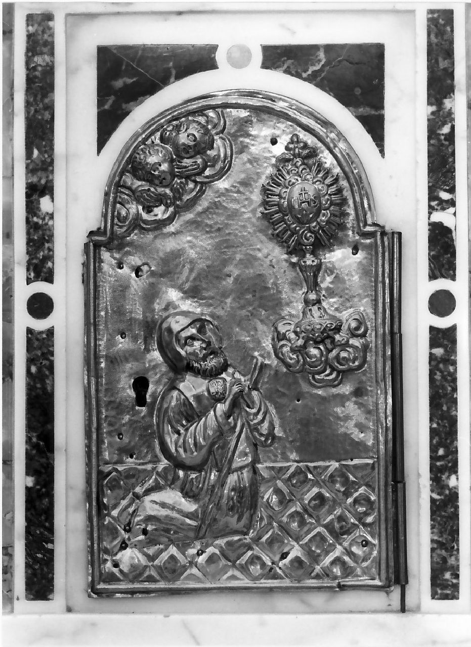 sportello di tabernacolo, opera isolata - bottega Italia meridionale (fine sec. XIX)