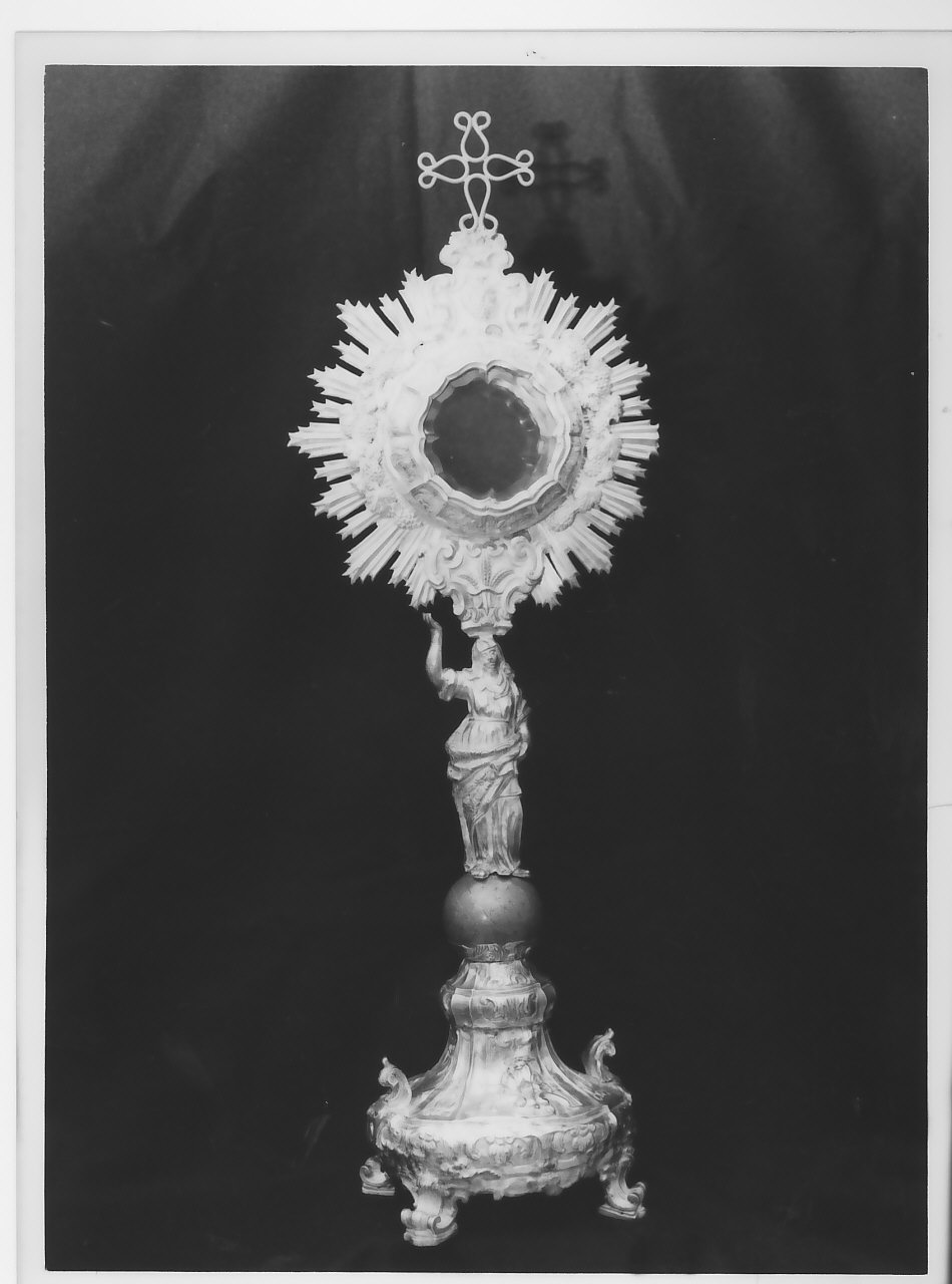 ostensorio, opera isolata - bottega Italia meridionale (fine/inizio secc. XVIII/ XIX)