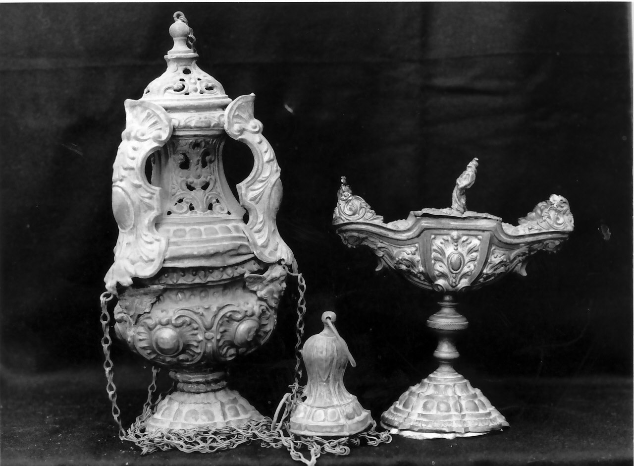 turibolo, elemento d'insieme - bottega Italia meridionale (fine/inizio secc. XVIII/ XIX)