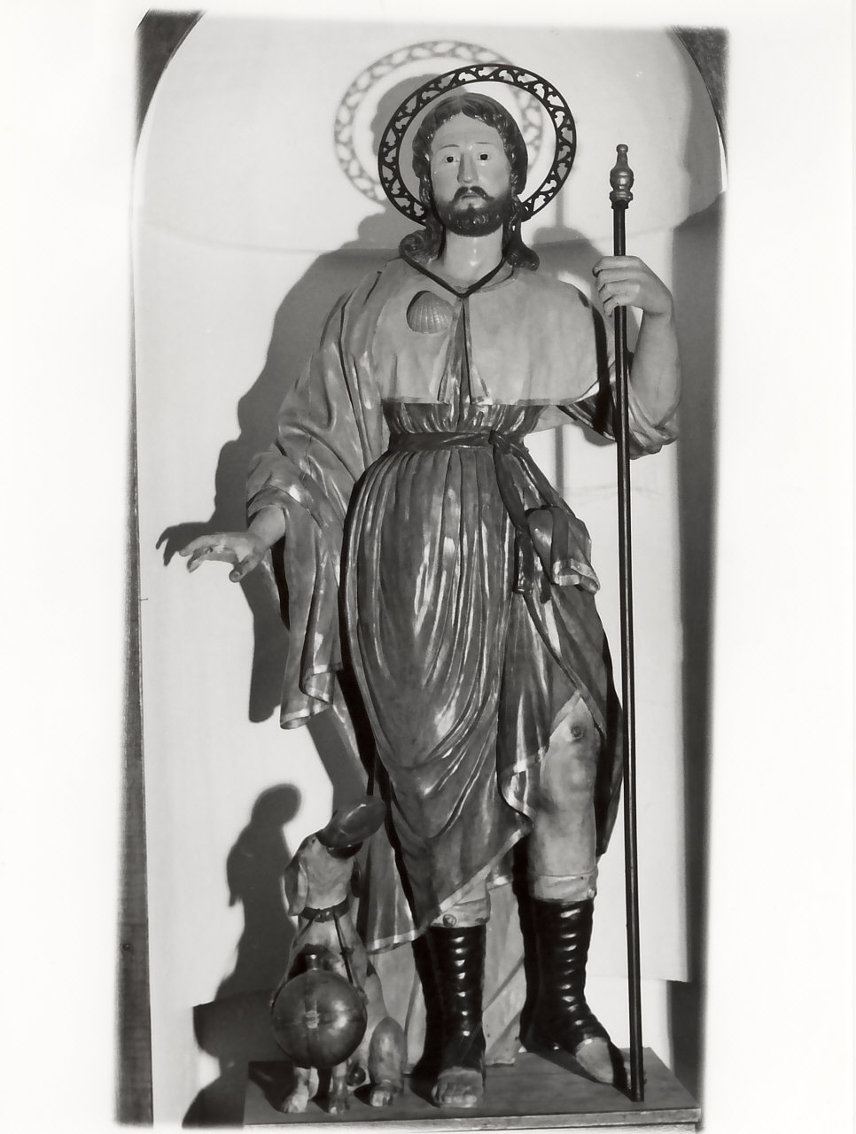 San Rocco (statua, opera isolata) - bottega Italia meridionale (sec. XVIII)