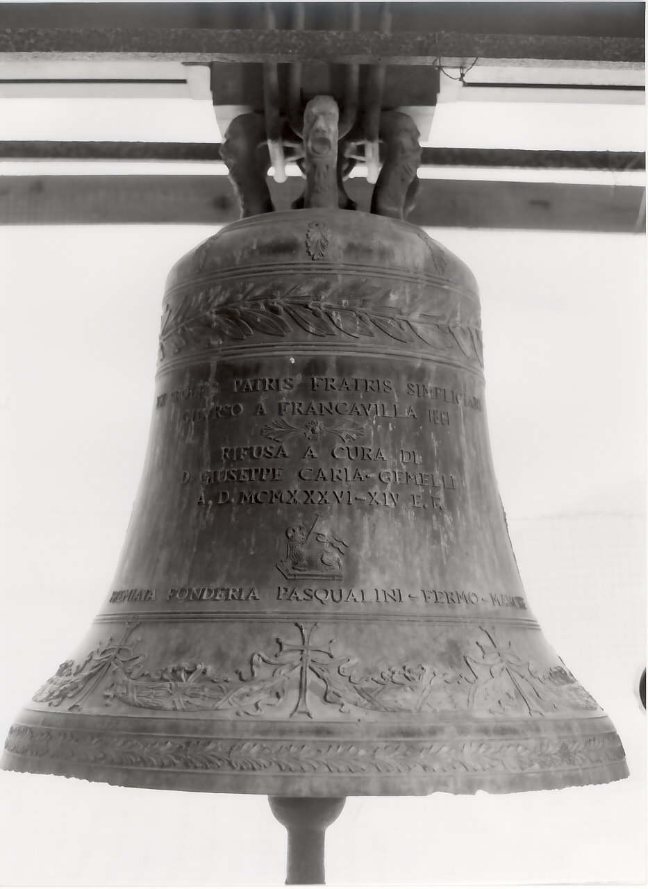 campana, opera isolata di Fonderia Pasqualini (sec. XIX)