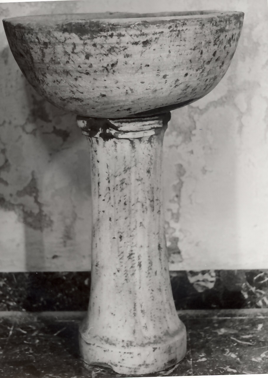 fonte battesimale, opera isolata - bottega Italia meridionale (sec. XIX)