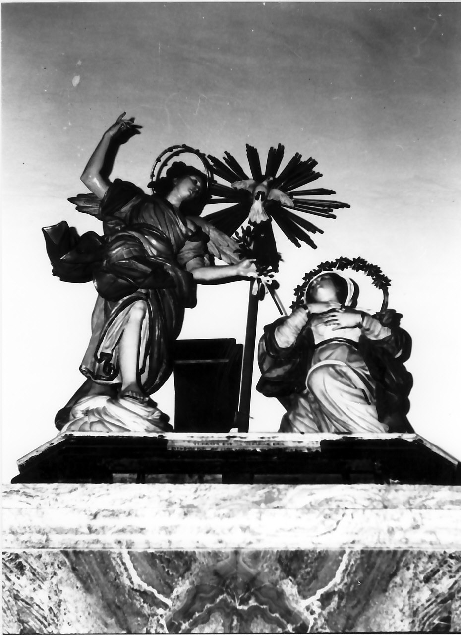 Annunciazione (gruppo scultoreo, insieme) - bottega Italia meridionale (sec. XIX)