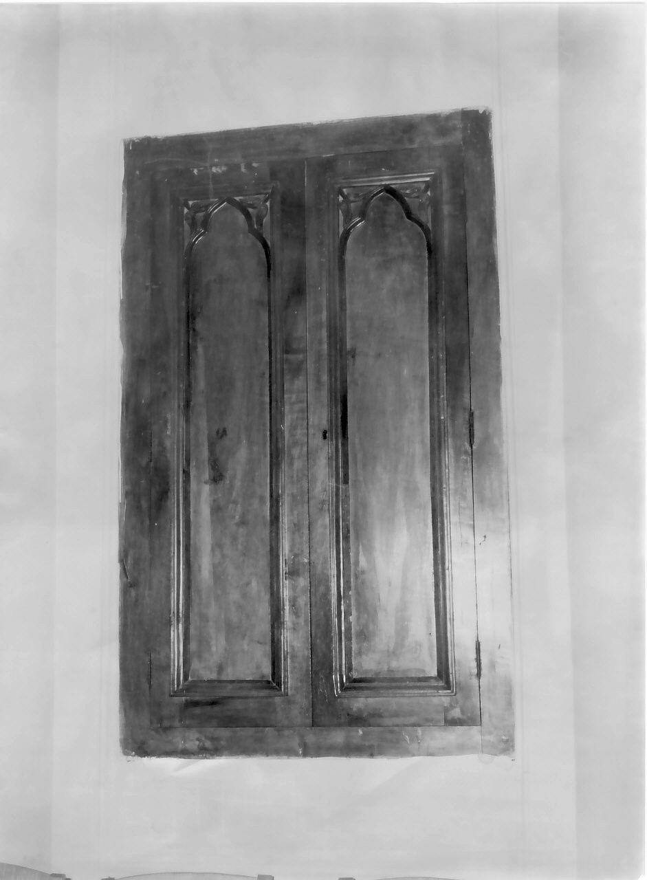 armadio - a muro, serie - bottega calabrese (sec. XIX)