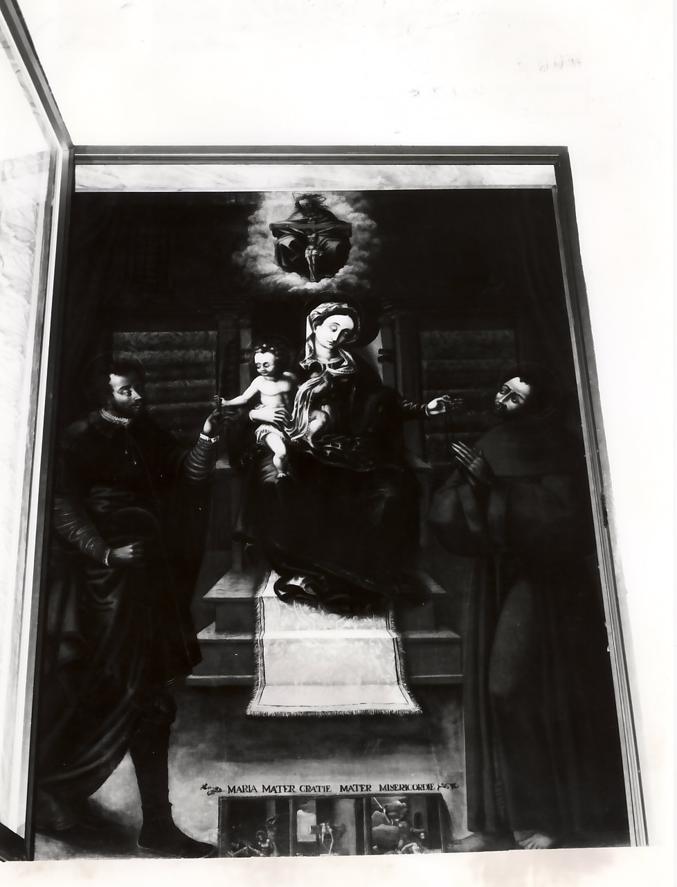 Madonna delle Grazie, Madonna con Bambino (dipinto, opera isolata) di Spagnolo Paolo (sec. XVI)