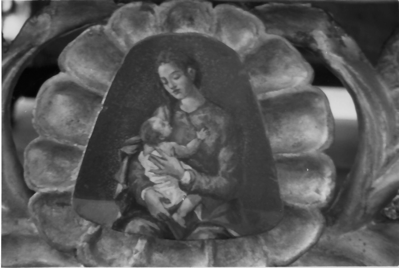 Madonna con Bambino (piedistallo di statua) - bottega calabrese, ambito calabrese (sec. XIX)