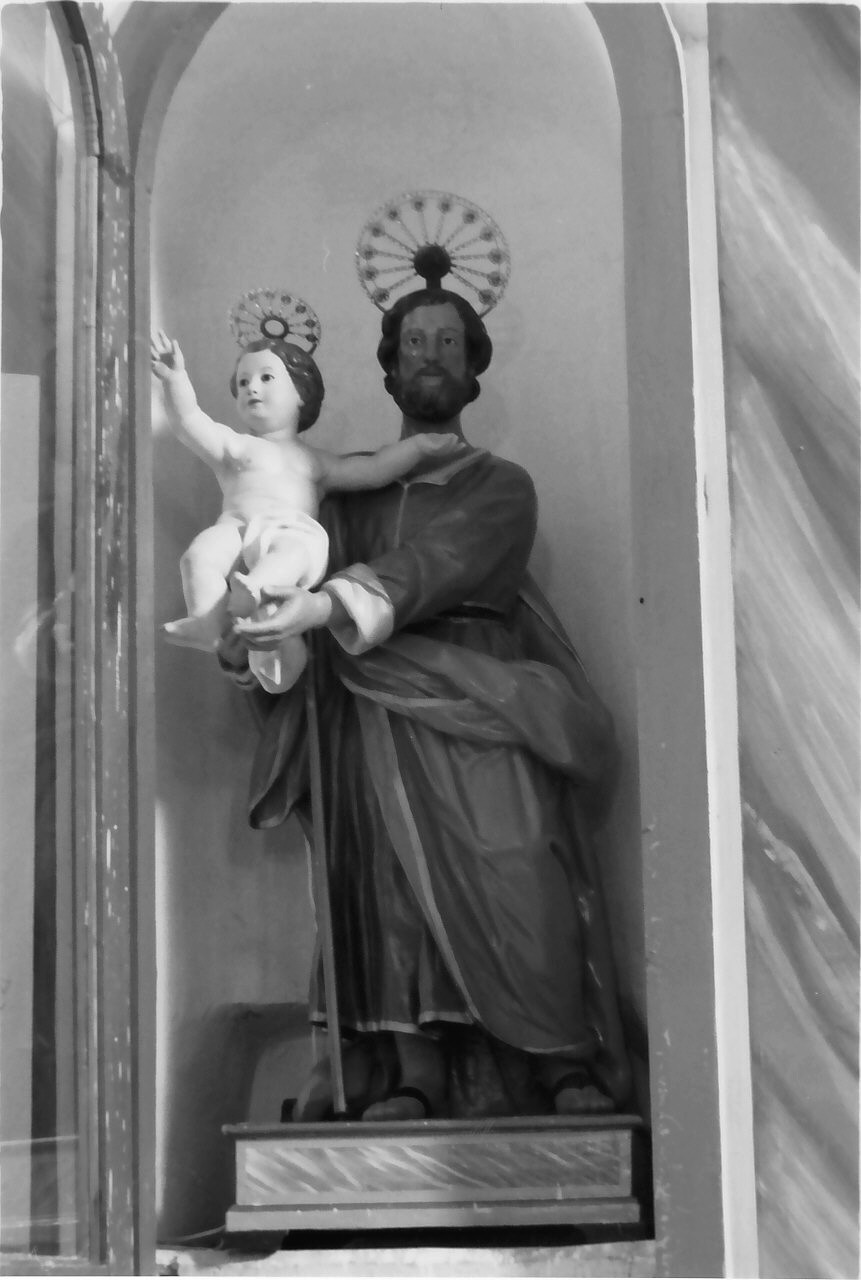 San Giuseppe e Gesù Bambino (statua) - bottega calabrese (fine/inizio secc. XIX/ XX)
