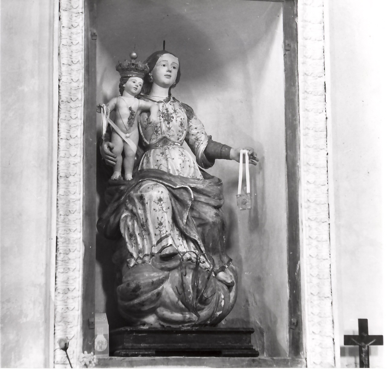 Madonna del Carmelo (statua, opera isolata) - bottega calabrese (sec. XIX)
