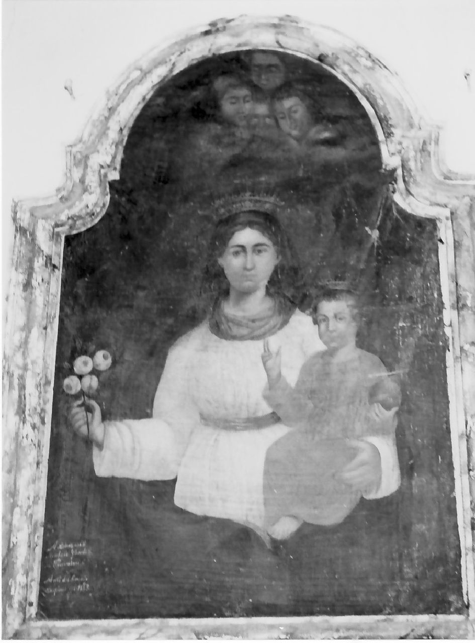 Madonna con Bambino (dipinto, opera isolata) di Del Corchio Antonio (sec. XIX)