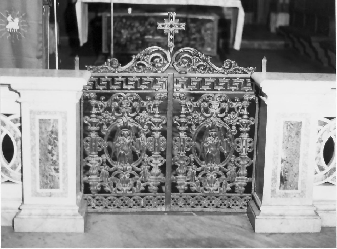 cancello di balaustrata, elemento d'insieme - bottega Italia meridionale (sec. XIX)