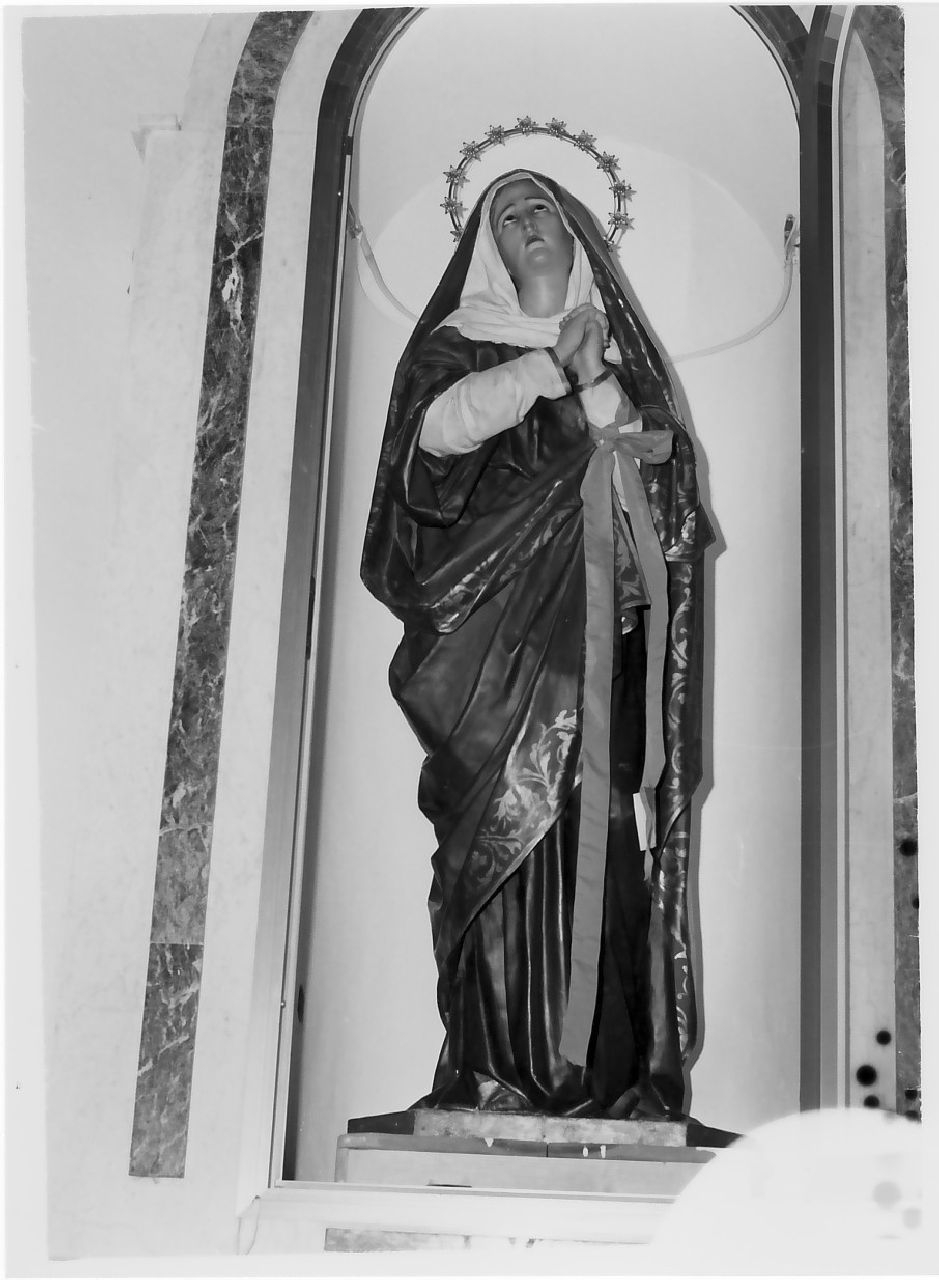 Madonna Addolorata (statua, opera isolata) - bottega Italia meridionale (sec. XIX)